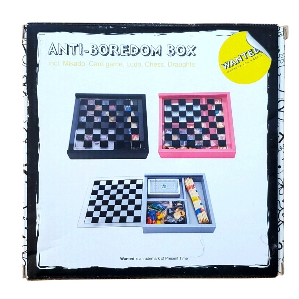 NEW Anti Boredom Box with‎ 5 Games
